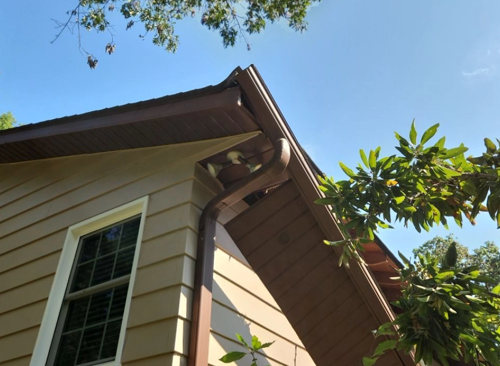 New gutter system installed on a home by Elvis General Construction in Maryland